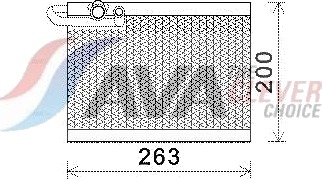 AVA COOLING SYSTEMS PEV351 Fordamper, klimaanlegg