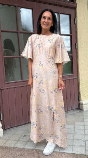 Line Of Oslo MILLER 25 PRINT DRESS NUDE Line Of Oslo MILLER 25 PRINT DRESS NUDE
