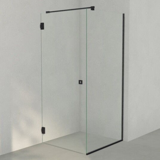 INR Iconic Nordic Rooms Dusjhjørne ARC 13 Frame Måltilpasset Svart Matt / Timeless Klart Glass INR Iconic Nordic Rooms Dusjhjørne ARC 13 Frame Måltilpasset Svart Matt / Timeless Klart Glass