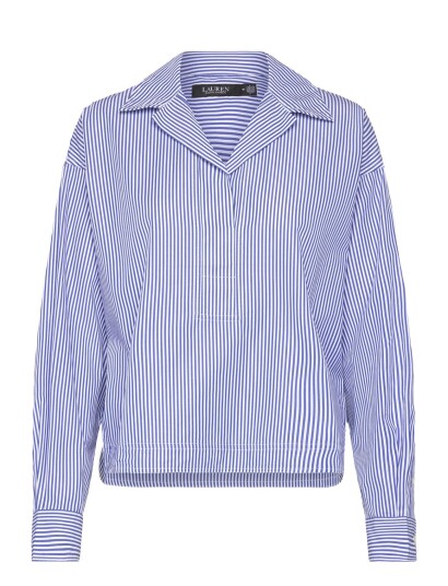 Lauren Ralph Lauren Y/D 70"S Broadcloth Wvn Shirt Blue XL