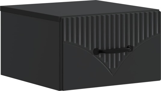  Vegghengt Nattbord Svart 34,5 x 33 x 20 cm Konstruert tre