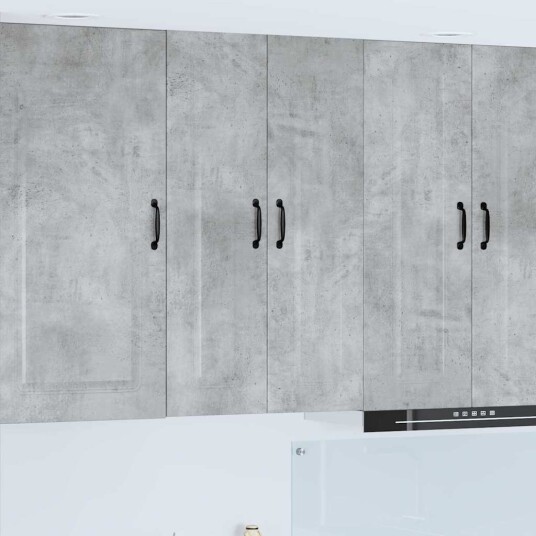  Kjøkkenskap med hylle Betonggrå 60 x 31 x 100 cm Konstruert tre