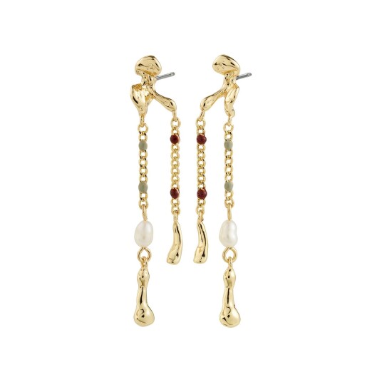 Pilgrim Reggie Earrings Gold Plated Gold ONE SIZE