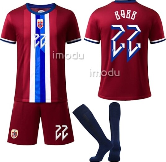 Norges landslag i fotball barnetrøye NO.22 Bobb