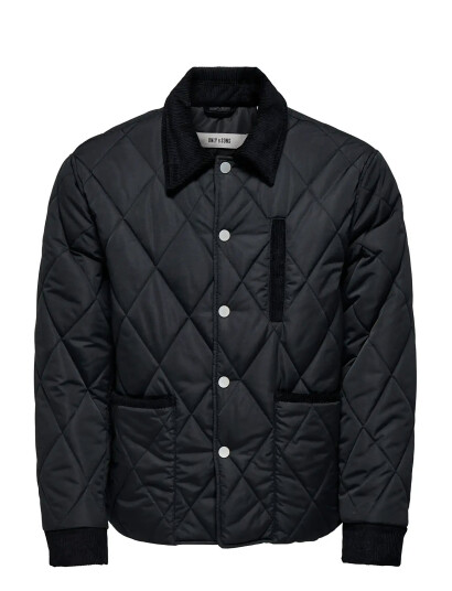 ONLY & SONS Onsjohnny Quilt Jacket Otw - Black - S
