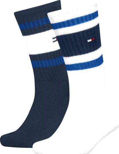 Tommy Hilfiger Sokker 2 pack Lys Blue Tommy Hilfiger 35/38 Sokker Blå Hvit Marineblå 35 38