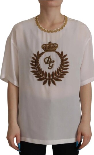 Dolce & Gabbana Dame Bluser & Skjorter Hvit XS, Dolce & Gabbana Dame Bluser & Skjorter Hvit XS,