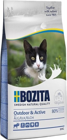 Bozita Outdoor & Active Elg Tørrfôr til Katt 10 kg