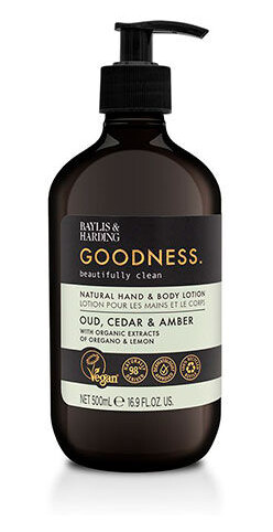 Baylis & Harding Goodness Hand & Body Lotion Oud, Cedar & Amber 500 ml Baylis & Harding Goodness Hand & Body Lotion Oud, Cedar & Amber 500 ml