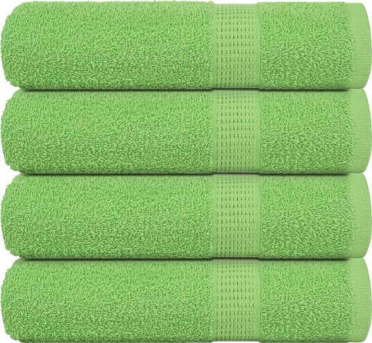 vidaXL Badehåndklær FROGN 4 stk eplegrønn 100x150 cm 360 gsm vidaXL Badehåndklær FROGN 4 stk eplegrønn 100x150 cm 360 gsm