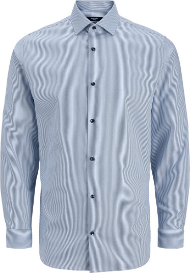 Jack & Jones Jprblaparker Stripe L/S Shirt Sn Blue L