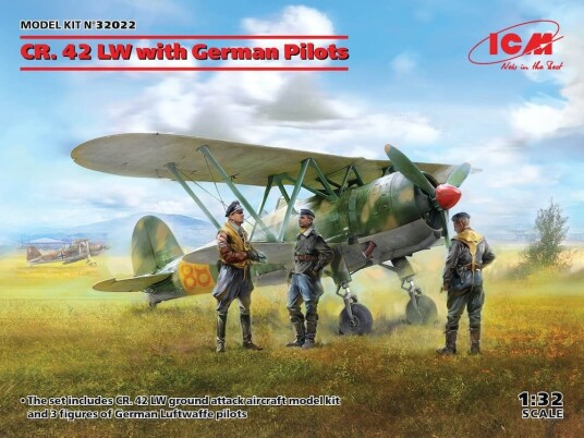 ICM 1/32 CR.42 LW with German Pilots