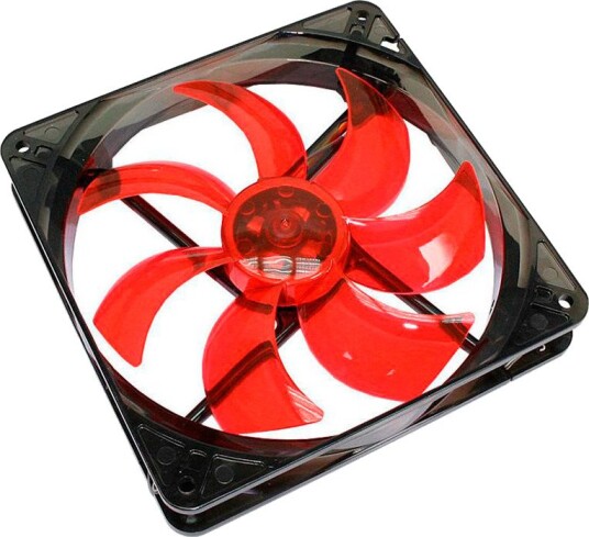 Cooltek PC-vifte 140x140x25mm 900 RPM 14dB Rød