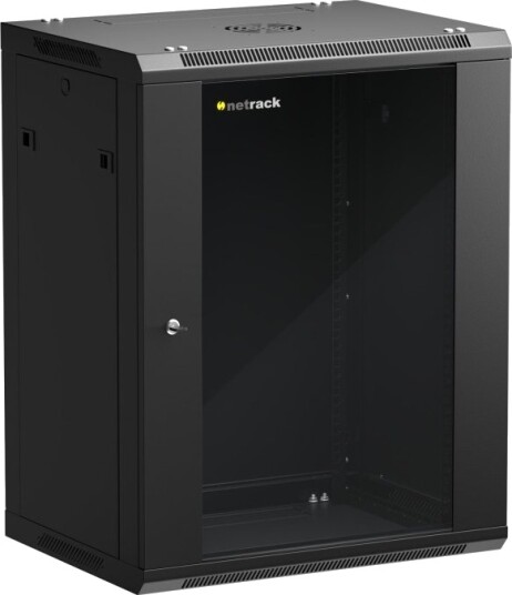 Netrack Skap Veggmonterbar Svart 15U 19"