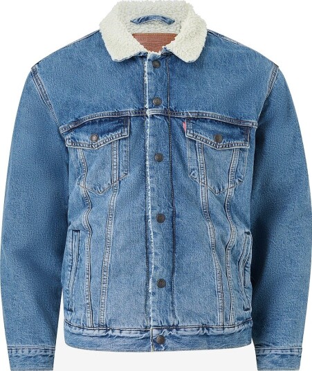 Levi's Denim jakke Relaxed Fit Sherpa Trucker Blå Levi's Denim jakke Relaxed Fit Sherpa Trucker Blå