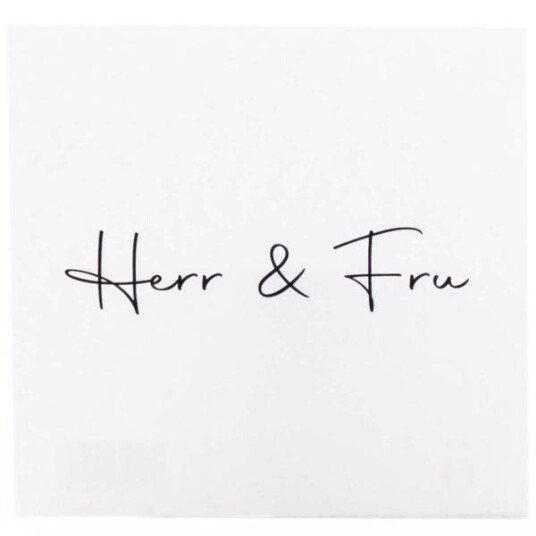 Sögne Home - Kort 8x8 cm Herr & Fru