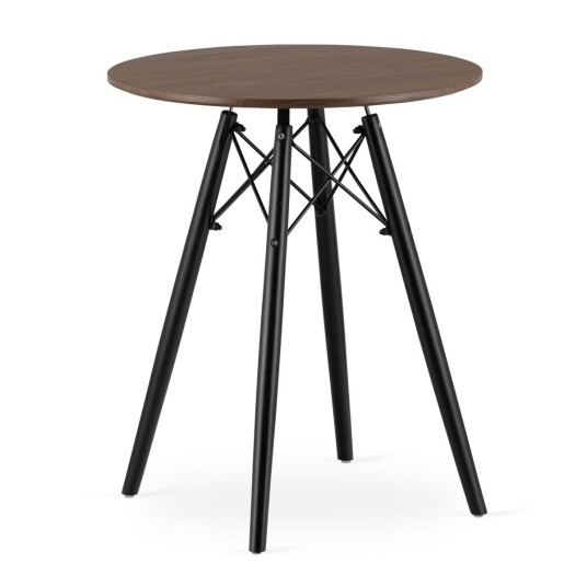 Moderne skandinavisk salongbord TODI rund topp 60cm Brun Moderne skandinavisk salongbord TODI rund topp 60cm Brun