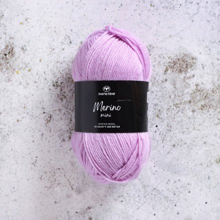 Svarta Fåret Merino Minigarn 118 Overdådig Lilla