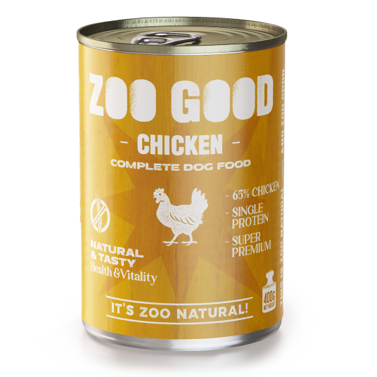 Zoo Good Hundefôr Våtfôr med Kylling 400 g x 6