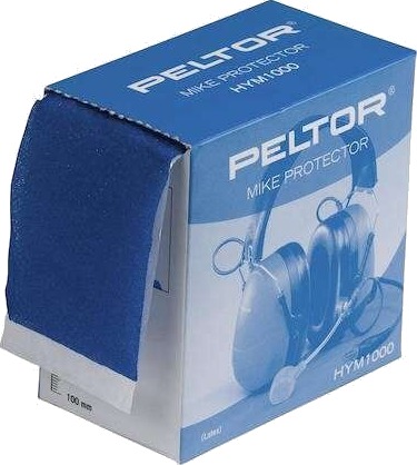 3M Peltor beskyttelsestape til mikrofon HYM1000 sort 4,5 m rulle