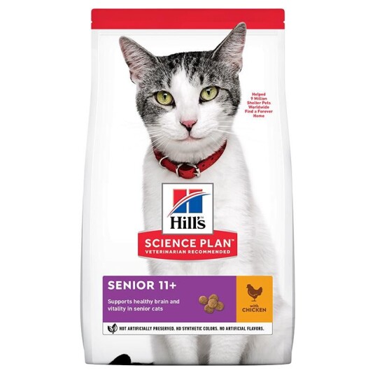 Hill's Science Plan Kattemat Senior 11+ Tørrfôr med Kylling 1,5 kg