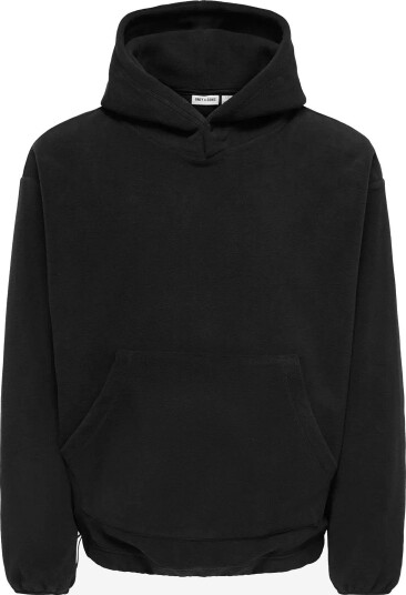 ONLY & SONS Onshunter Rlx Ls Fleece Hoodie BLACK L