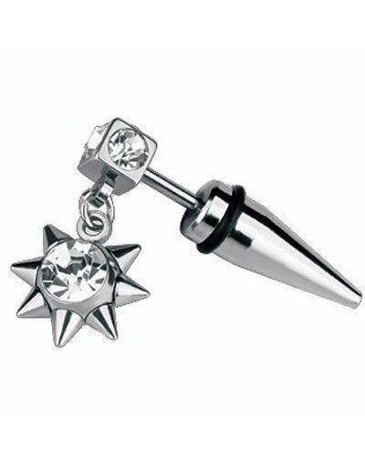 Hanging Diamond Star   Fake Piercing