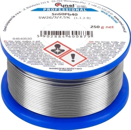 Cynel Loddemetall 0,25 Mm 250 G Sn60pb40