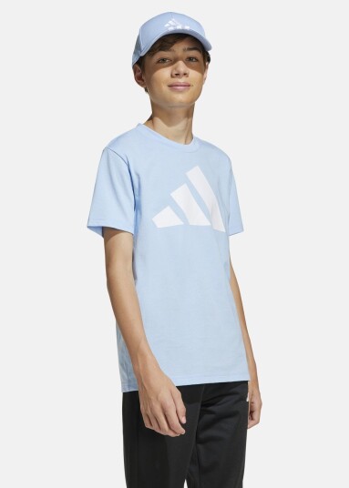 Adidas J Bl Tee 160 Globlu/White 128 T Shirts Adidas J Bl Tee 160 Globlu/White 128 T Shirts