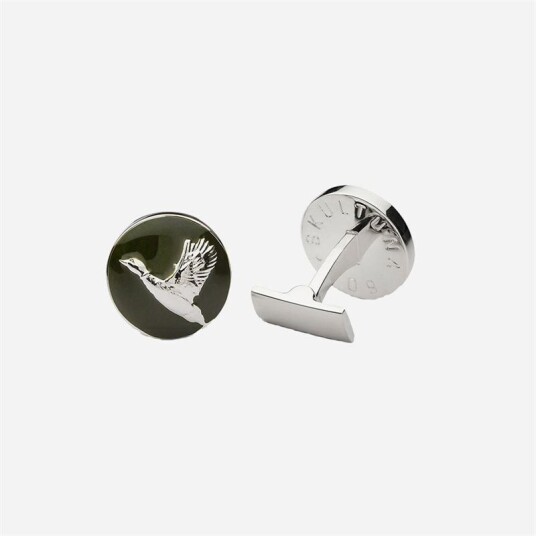 Skultuna Hunter Flying Duck Silver Green