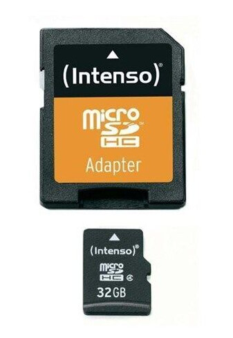 Intenso Micro SD Card w/ Adapter - 32GB