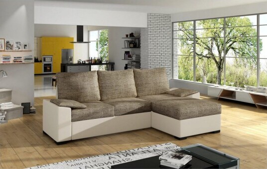 Seksjon Eltap Letto 245x160x90 cm Berlin 03 Myk 33 Beige