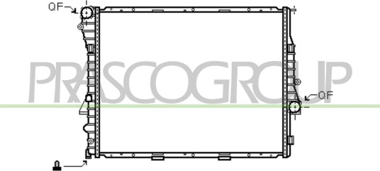 PRASCO BM820R005 Radiator motorkjøling