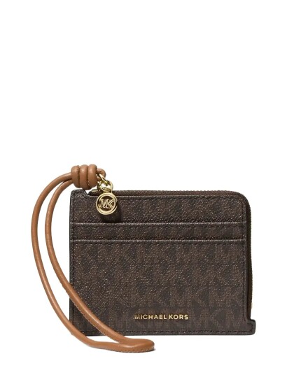 Michael Kors Sm Card Case Wristlet Brown ONE SIZE Michael Kors Sm Card Case Wristlet Brown ONE SIZE