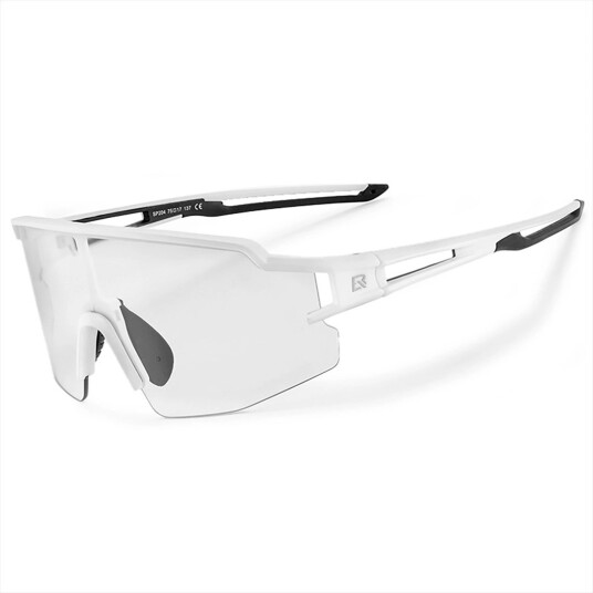Rockbros 10172FW Sykkelbriller - Fotokromatiske, UV-beskyttelse, Korrigerende - Hvit