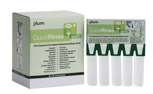 Plum QuickRinse Refill øyeskylleampuller 5 stk/frp