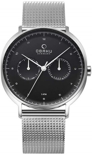 Obaku Herreklokke V193GMCBMC Classic Sort/Stål Ø40 mm Obaku Herreklokke V193GMCBMC Classic Sort/Stål Ø40 mm