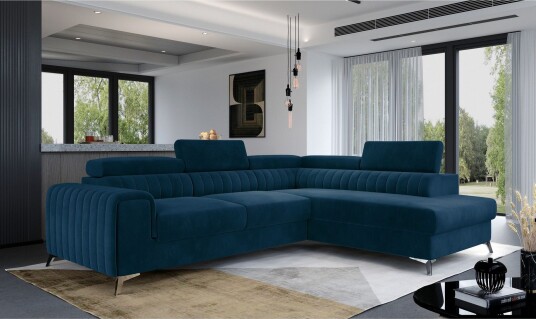 Laurece Sjeselongsofa Høyre Blå Laurece Sjeselongsofa Høyre Blå