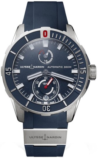 Ulysse Nardin Herreklokke 1183 170 3 93 Diver Blå/Gummi Ø44 mm Ulysse Nardin Herreklokke 1183 170 3 93 Diver Blå/Gummi Ø44 mm