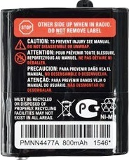 Motorola 59Pmnn4477 Batteri Talkabout T62,T82 T82ex T92 H2o Svart Nikkel-Metallhydrid Nimh 800 Mah 3,6 V PMNN4477AR Motorola 59Pmnn4477 Batteri Talkabout T62,T82 T82ex T92 H2o Svart Nikkel-Metallhydrid Nimh 800 Mah 3,6 V PMNN4477AR