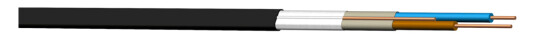 Nexans 2x2,5mm² Strømkabel Quick-Reel 50m Sort
