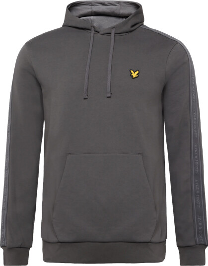 Lyle & Scott Sport Jacquard Tape Hoodie Grey M