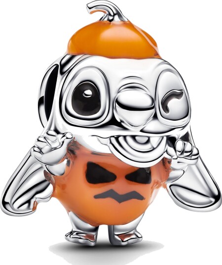 Pandora Disney Stitch Halloween Pumpkin Charm Orange ONE SIZE Pandora Disney Stitch Halloween Pumpkin Charm Orange ONE SIZE