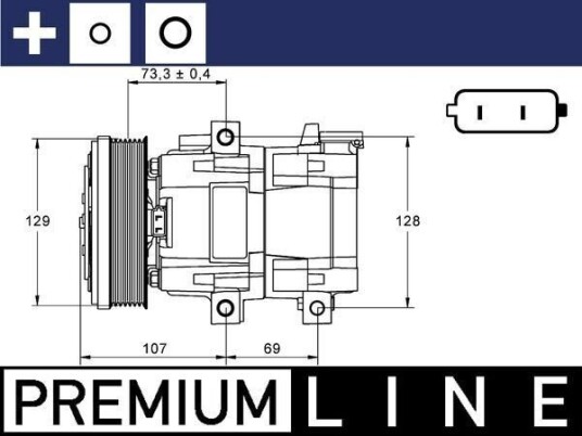 AC-kompressor MAHLE ACP 855 000P