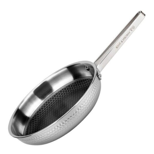 Vargen & Thor Stekepanne 22 cm hamret polert stål Vargen & Thor Stekepanne 22 cm hamret polert stål