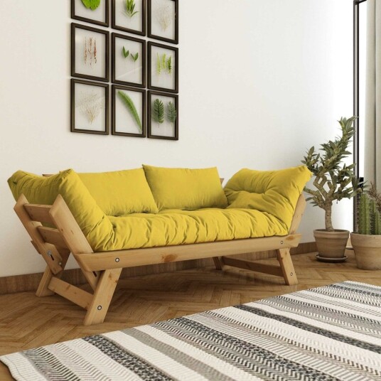 Zylar 2 seters Sovesofa Gul/Natur