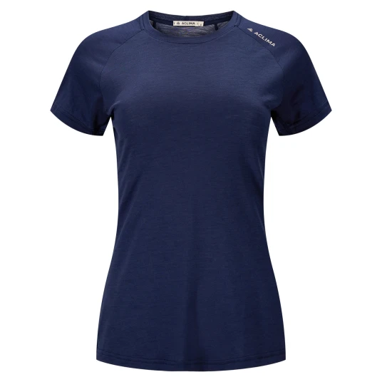 Aclima Women"s Lightwool 140 Trail Tee Navy Blazer L Aclima Women"s Lightwool 140 Trail Tee Navy Blazer L