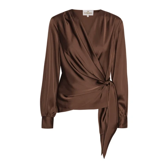 Karmamia Dame Bluser & Skjorter Brun XL Karmamia Dame Bluser & Skjorter Brun XL