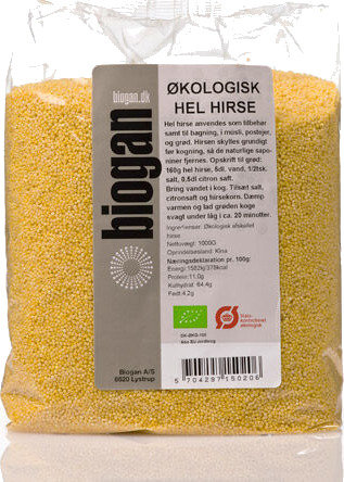 Biogan Hel Hirse Avskallet 1 Kg
