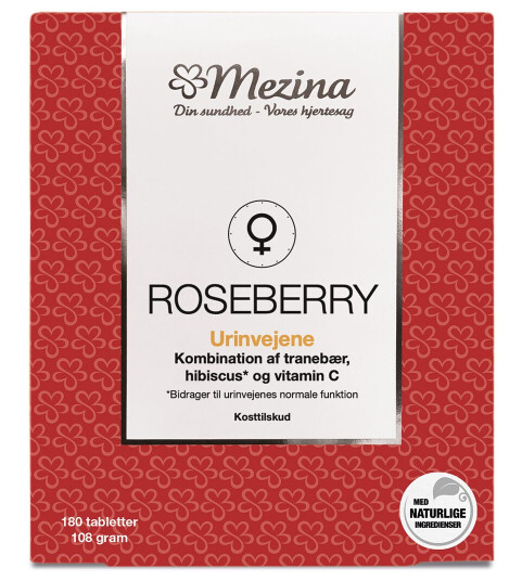 Mezina Roseberry 180 Tabletter Mezina Roseberry 180 Tabletter